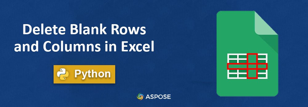 Удалить пустые строки и столбцы в Excel с помощью Python