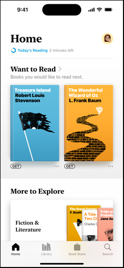 iPhone screen displaying the For You section in the Books app. The Weekly Top 5 list is shown