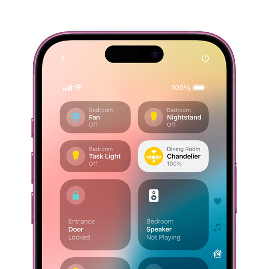 粉紅色 iPhone 16 上顯示個人化鎖定畫面