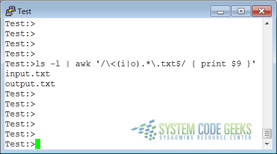 Using Regular Expressions with awk
