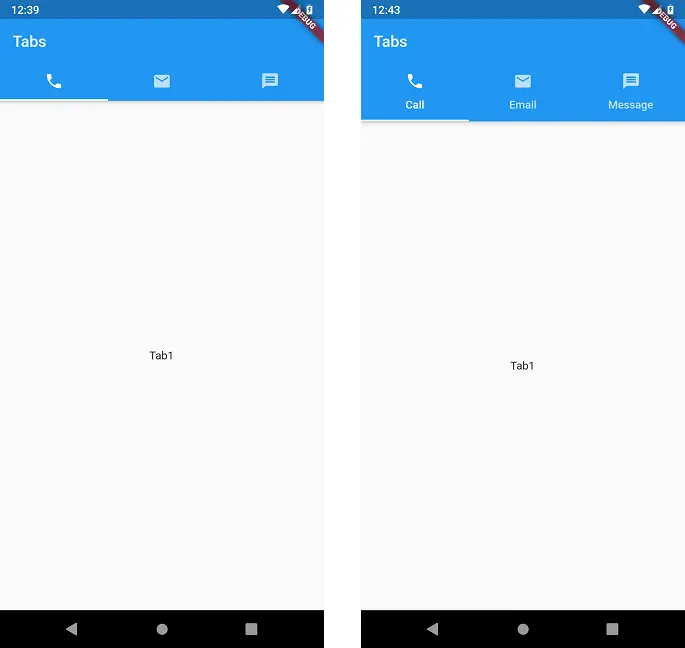 flutter tabs