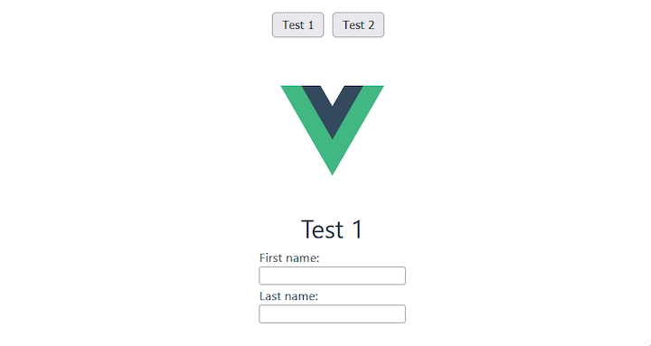 Default Behavior Vue.js Dynamic Components
