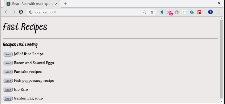 Data Fetched Page Render