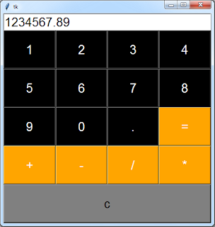 Calculator In Python and Tkinter