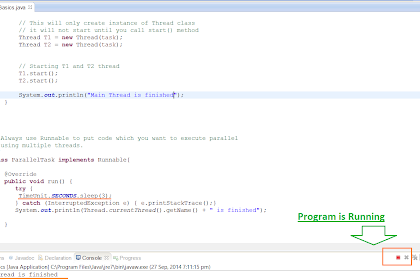 Right Trend To Create, Starting Fourth Dimension In Addition To Terminate A Novel Thread Inwards Java
