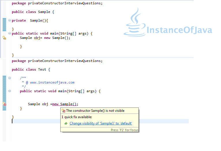 constructor interview questions in java