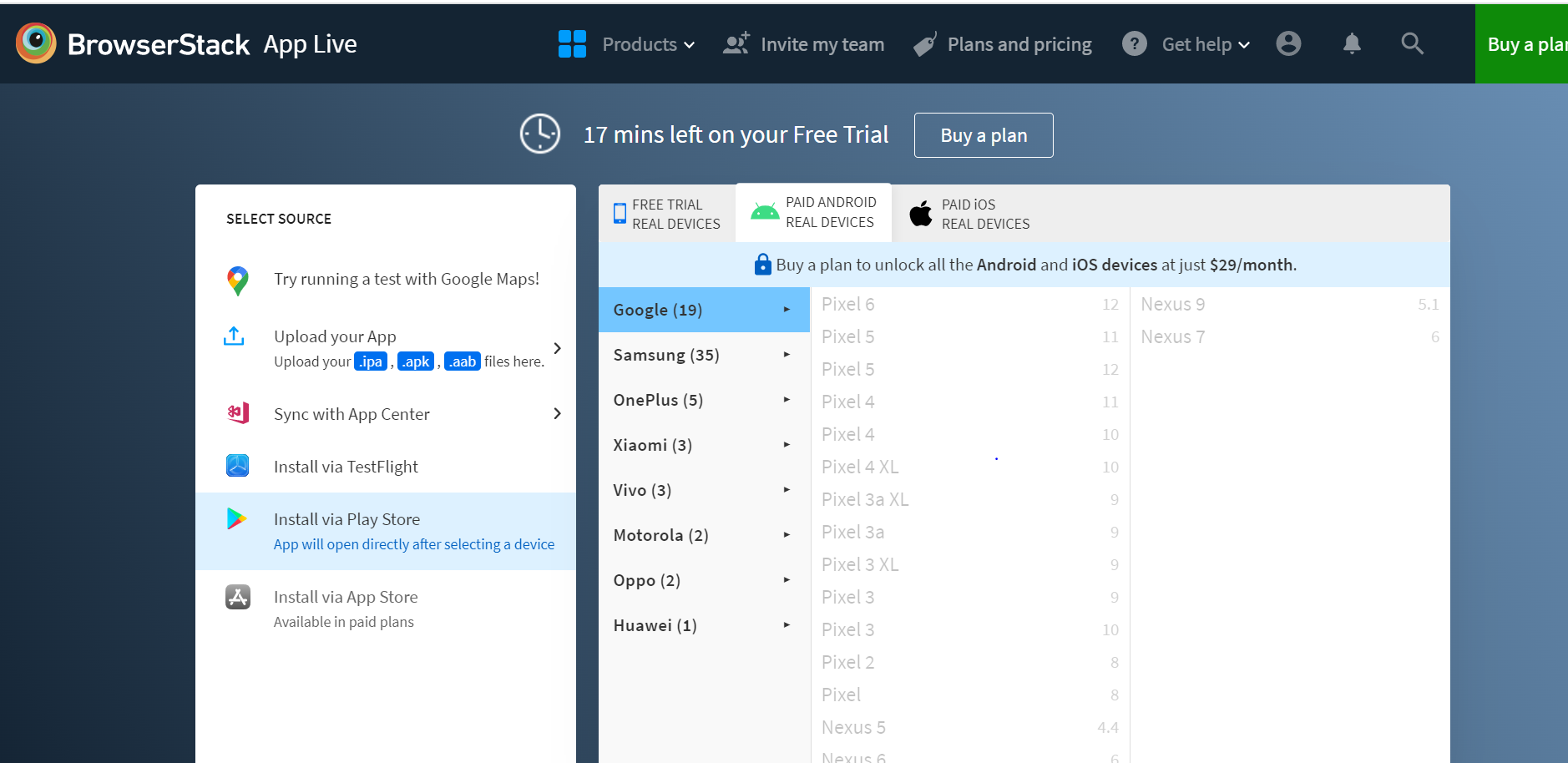 UI Testing of React Native Apps on Real Android and iOS devices