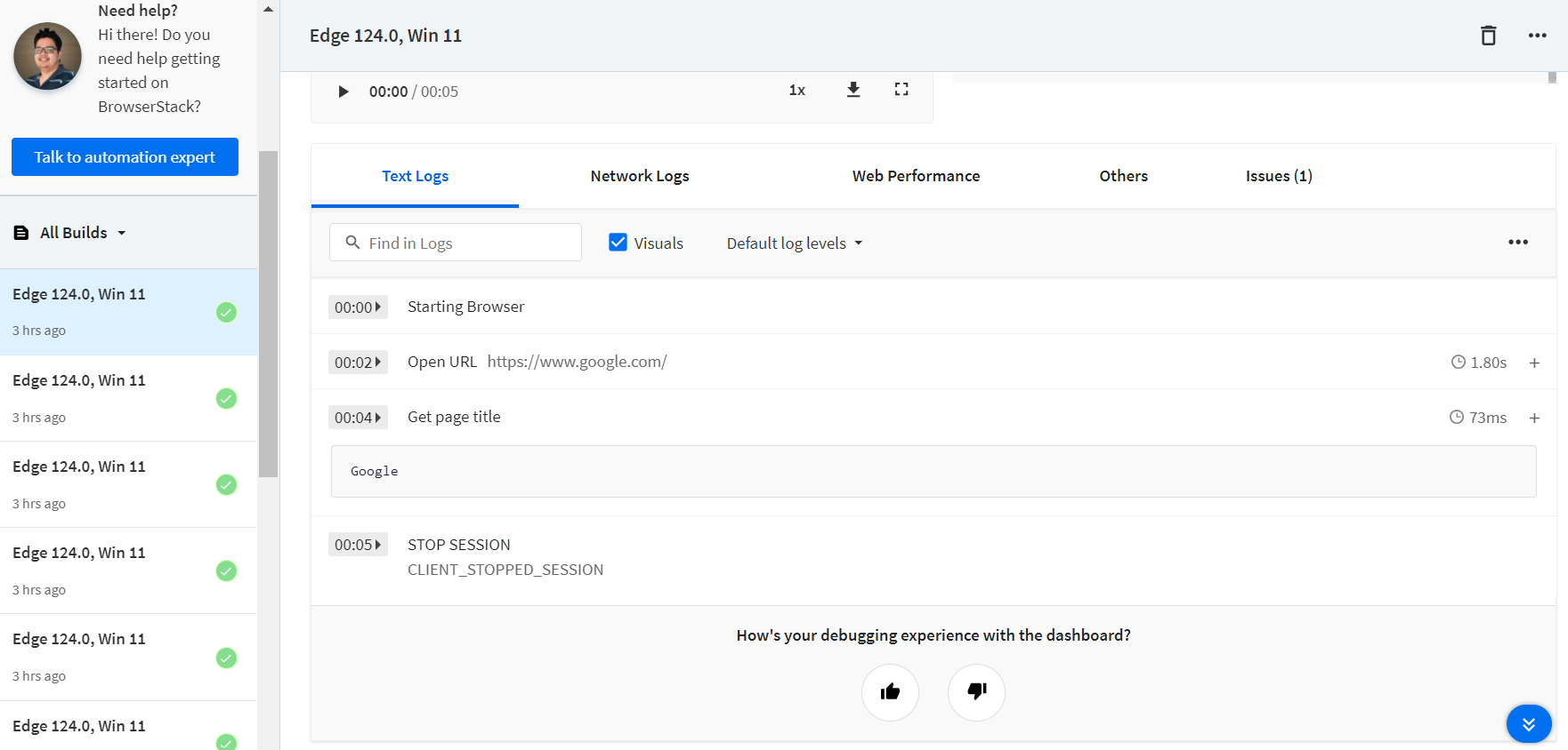 Launching Edge Browser in Selenium on Real Devices