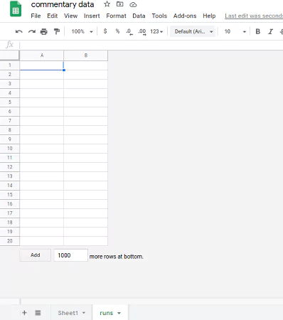 create a separate sheet