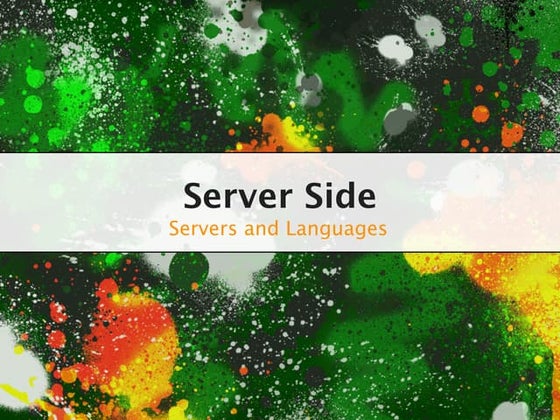 Server Side Programming 