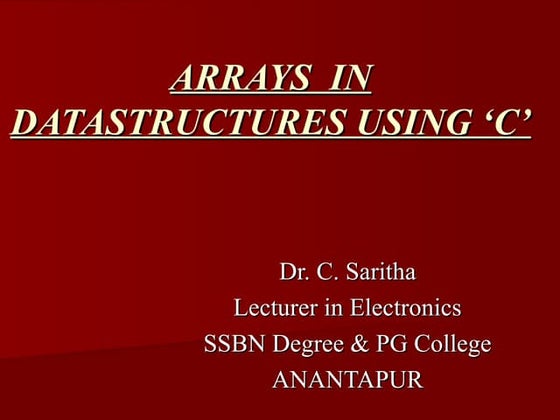 Arrays