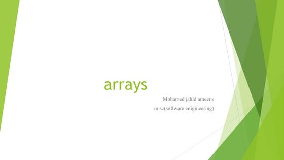 Arrays