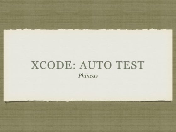 [XCode] Automating UI Testing