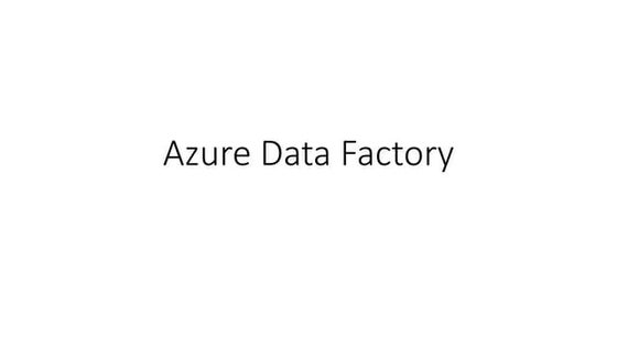 Azure data factory