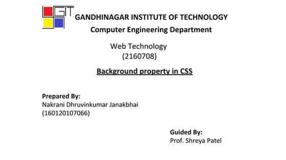 Background property in css
