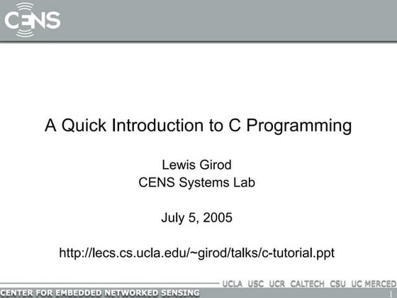 C tutorial