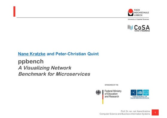 ppbench - A Visualizing Network Benchmark for Microservices