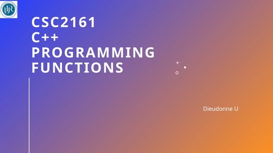CSC2161Programming_in_Cpp_Lecture notes.pptx