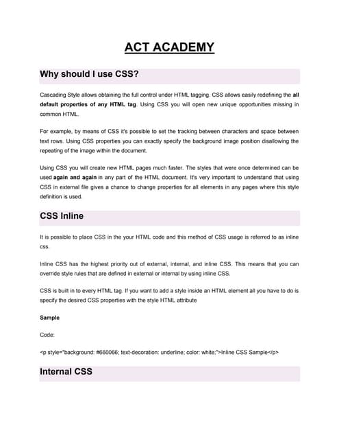 Css