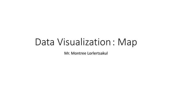 Data visualization. map 