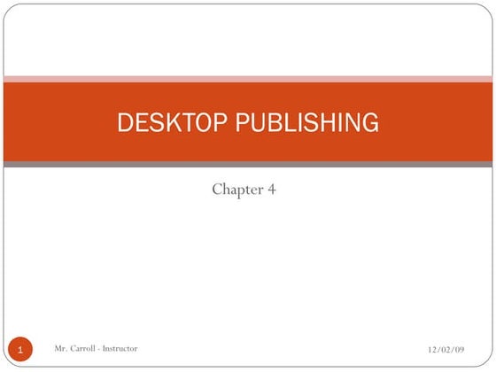 Desktop Publishing
