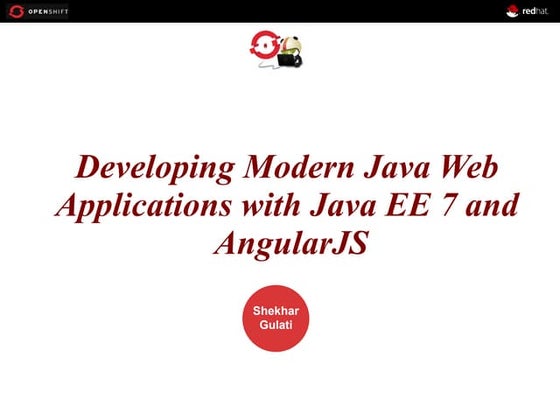 Developing modern java web applications with java ee 7 and angular js