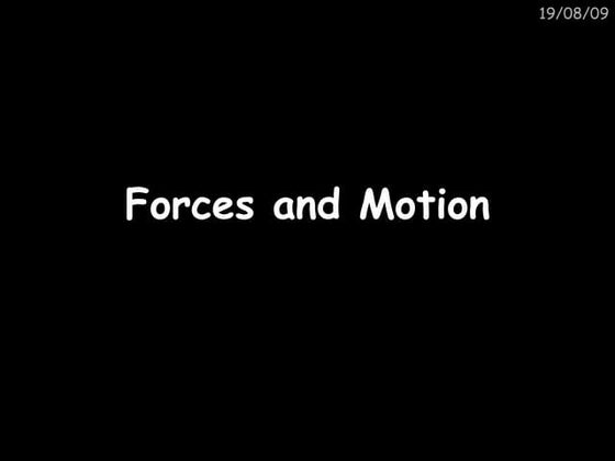 Gcse Forces And Motion
