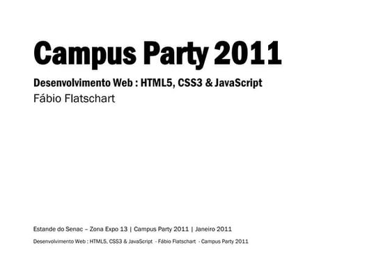 Desenvolvimento Web : HTML5, CSS3 & JavaScript