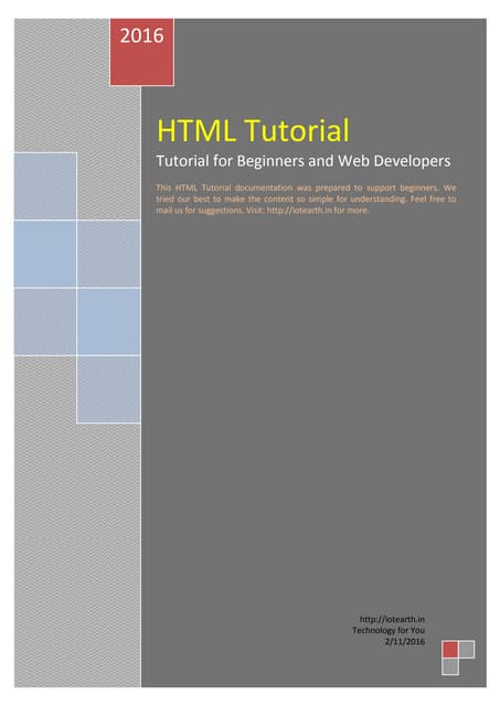 Html tutorial