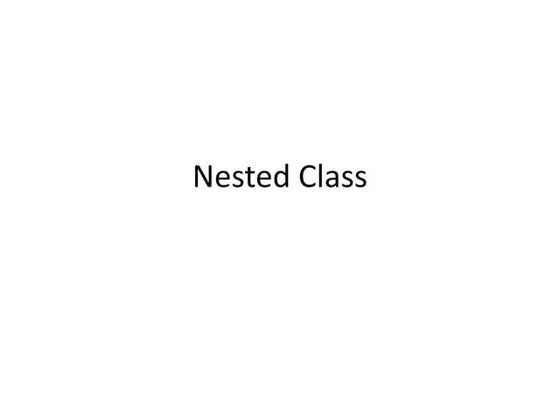 Inner class