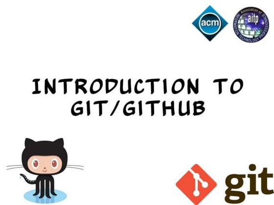 Introduction to Git/Github - A beginner's guide