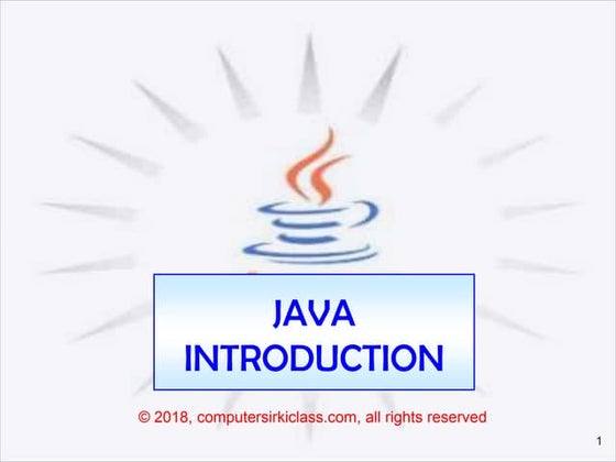 Java Introduction