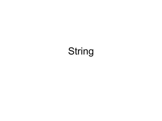 Javascript strings