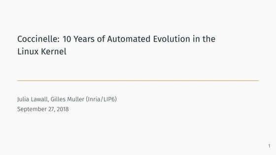 Kernel Recipes 2018 - 10 years of automated evolution in the Linux kernel - J...