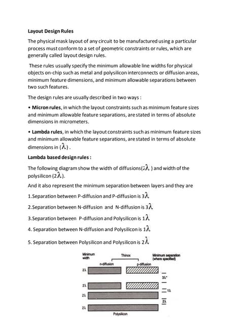 Lambda design rule