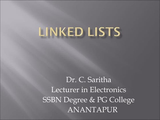 Linked lists