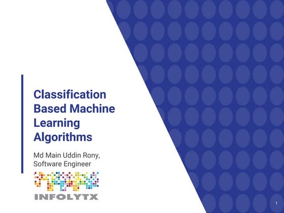 Classification Based Machine Learning Algorithms