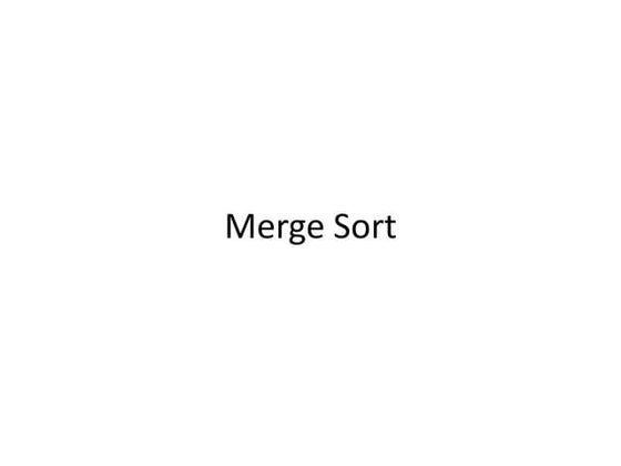 Merge sort