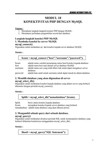Modul%20php%20 mysql