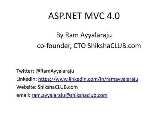 Mvc 4.0