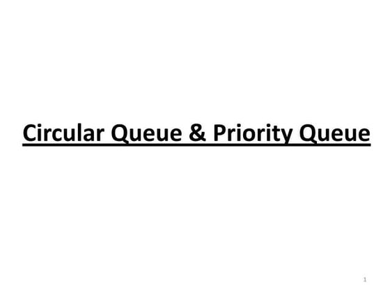 My lectures circular queue