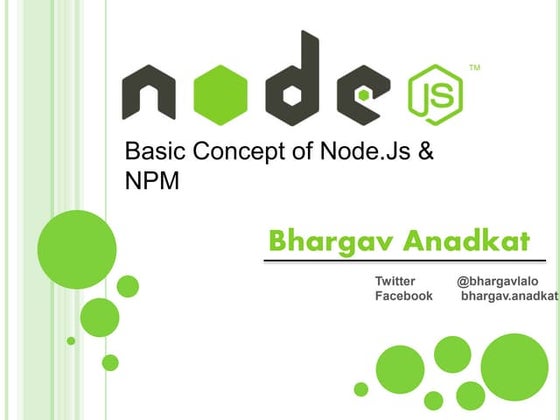 Basic Concept of Node.js & NPM