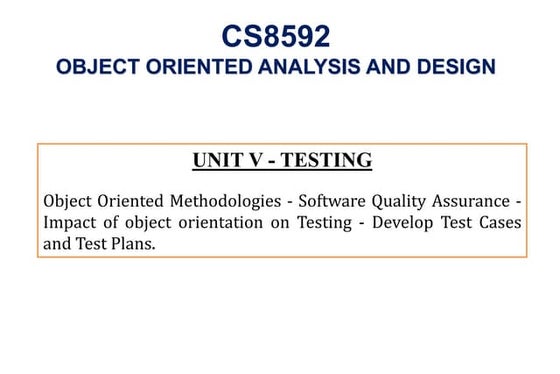 CS8592-OOAD Lecture Notes Unit-5 