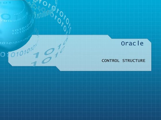Oracle pl/sql control statments