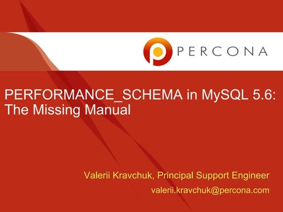 MySQL Performance schema missing_manual_flossuk