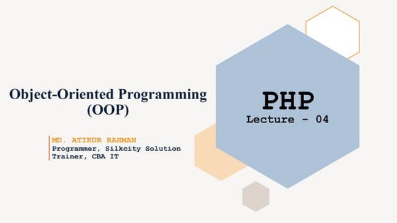 PHP OOP Lecture - 04.pptx
