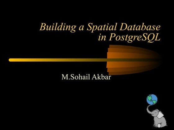 Building a Spatial Database in PostgreSQL