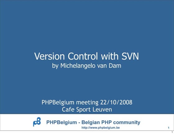 Version Control with SVN