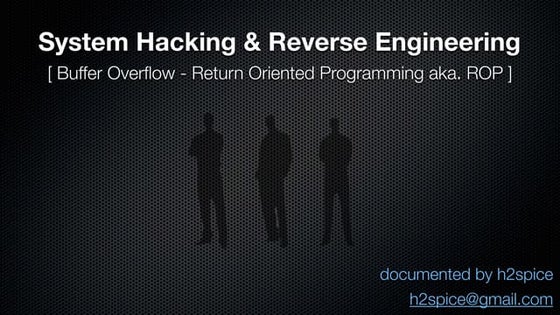 System Hacking Tutorial #4 - Buffer Overflow - Return Oriented Programming ak...