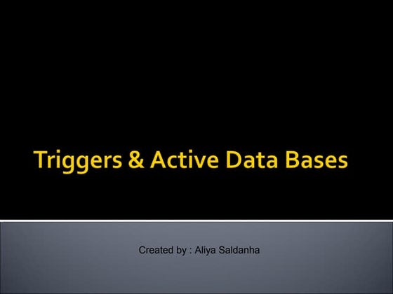 Database Triggers